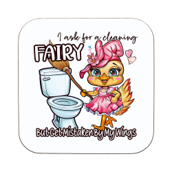 Funny Chicken Fairy Coaster