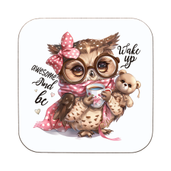 Funny Owl Awesome Coaster