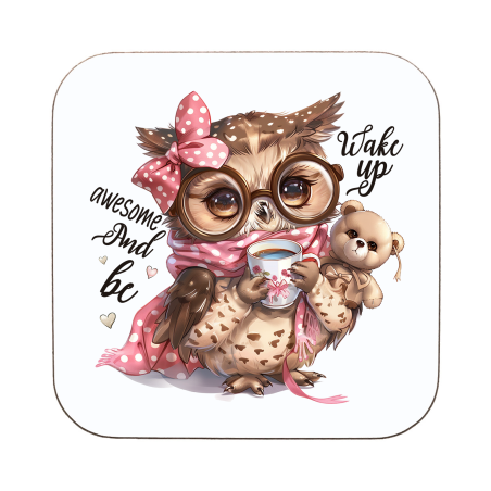 Funny Owl Awesome Coaster