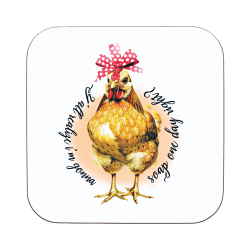 Brown Chicken Coaster