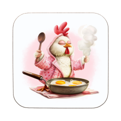 Chicken With Eggs Coaster