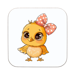 Yellow Chick Coaster