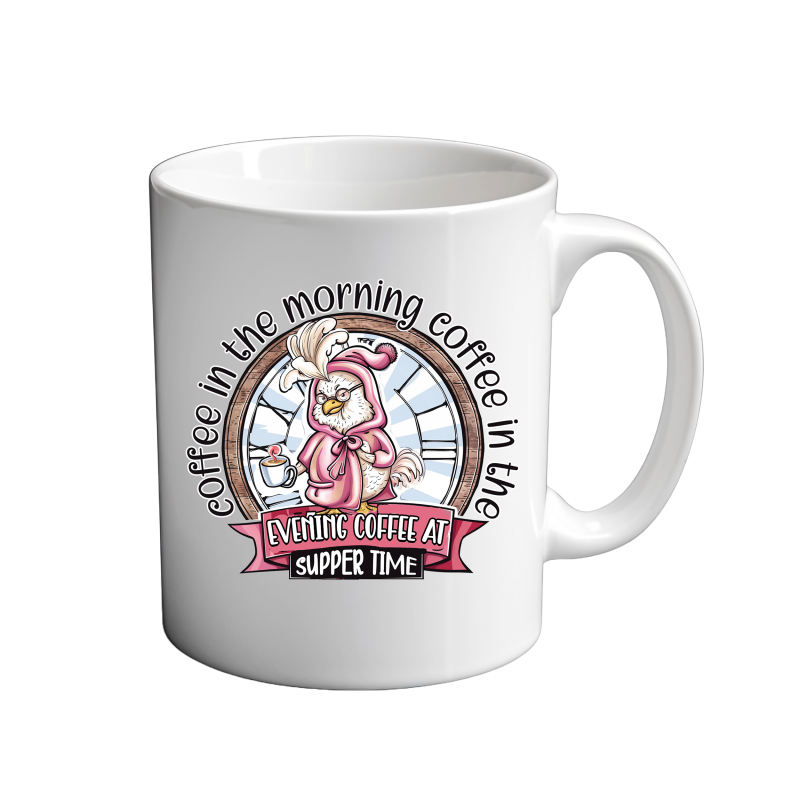 Chicken Coffee All Day 11oz Mug Chicken Coffee All Day 11oz Mug