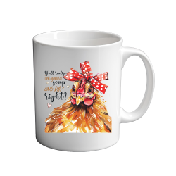 Chicken With Bow 11oz Mug