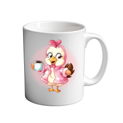 Chicken In Pink Coat  11oz Mug