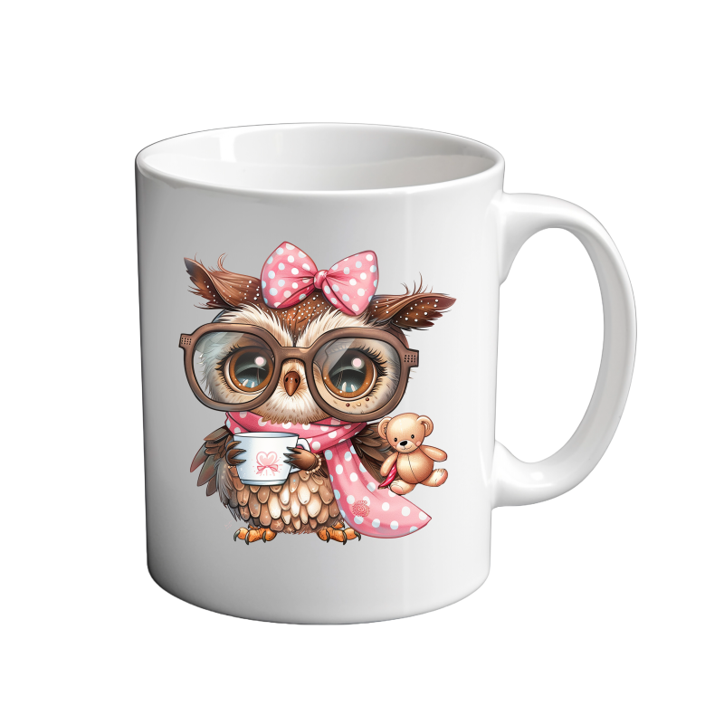 Owl With Coffee 11oz Mug Owl With Coffee 11oz Mug