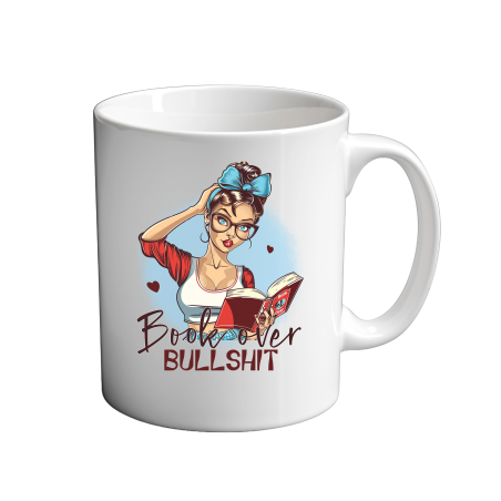 Book over bullshit 11oz Mug