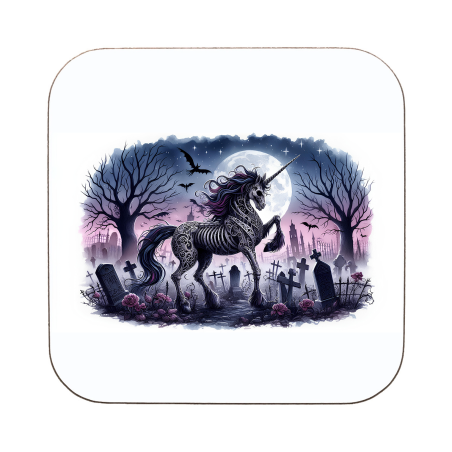 Gothic unicorn -92 Coaster