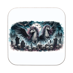 Gothic unicorn -93 Coaster