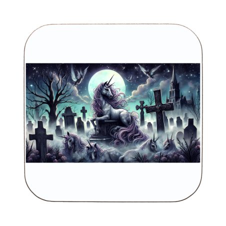 Gothic unicorn -94 Coaster