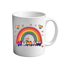 Human  LGBTQ Rainbow 11oz coffee  Mug