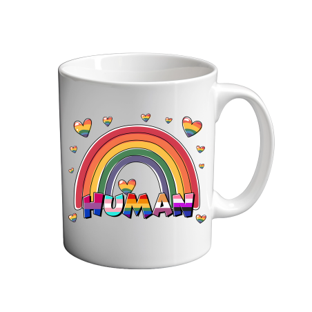 Human  LGBTQ Rainbow 11oz coffee  Mug