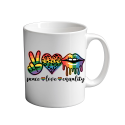 Peace Love Equality LGBTQ 11oz coffee  Mug