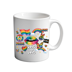 Bright Love Is Love LGBTQ 11oz coffee  Mug