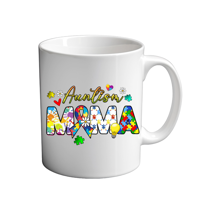 Autism Mama Handprint 11oz coffee Mug Autism Mama Handprint 11oz coffee Mug