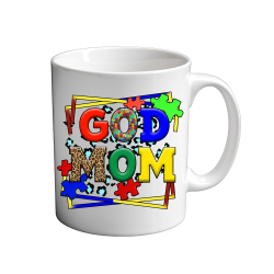 Autism God Mom 11oz coffee  Mug