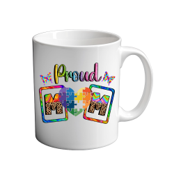 Proud Mom With Jigsaw And Frame 11oz coffee  Mug